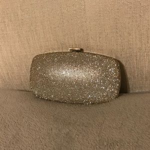Rhinestoned Silver Evening Clutch